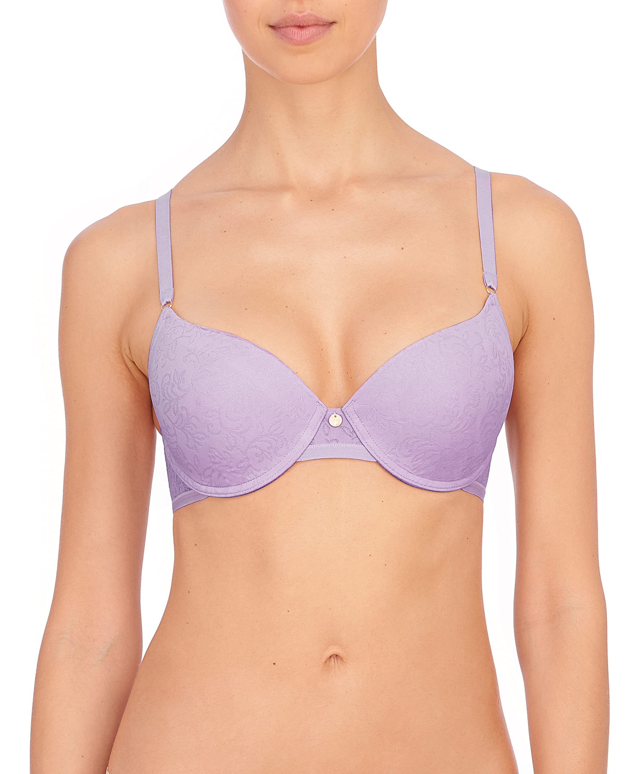 Natori Women's Jacquard Contour Underwire Bra, French Lilac, 32B
