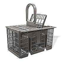 GIANTO Cestello di Ricambio Lavastoviglie compatibile con Hotpoint Ariston, Indesit, Whirlpool, Cesto porta Stoviglie in Plastica, Posate, Forchette, Coltelli – 22,5 x 20,7 x 16 cm Grigio
