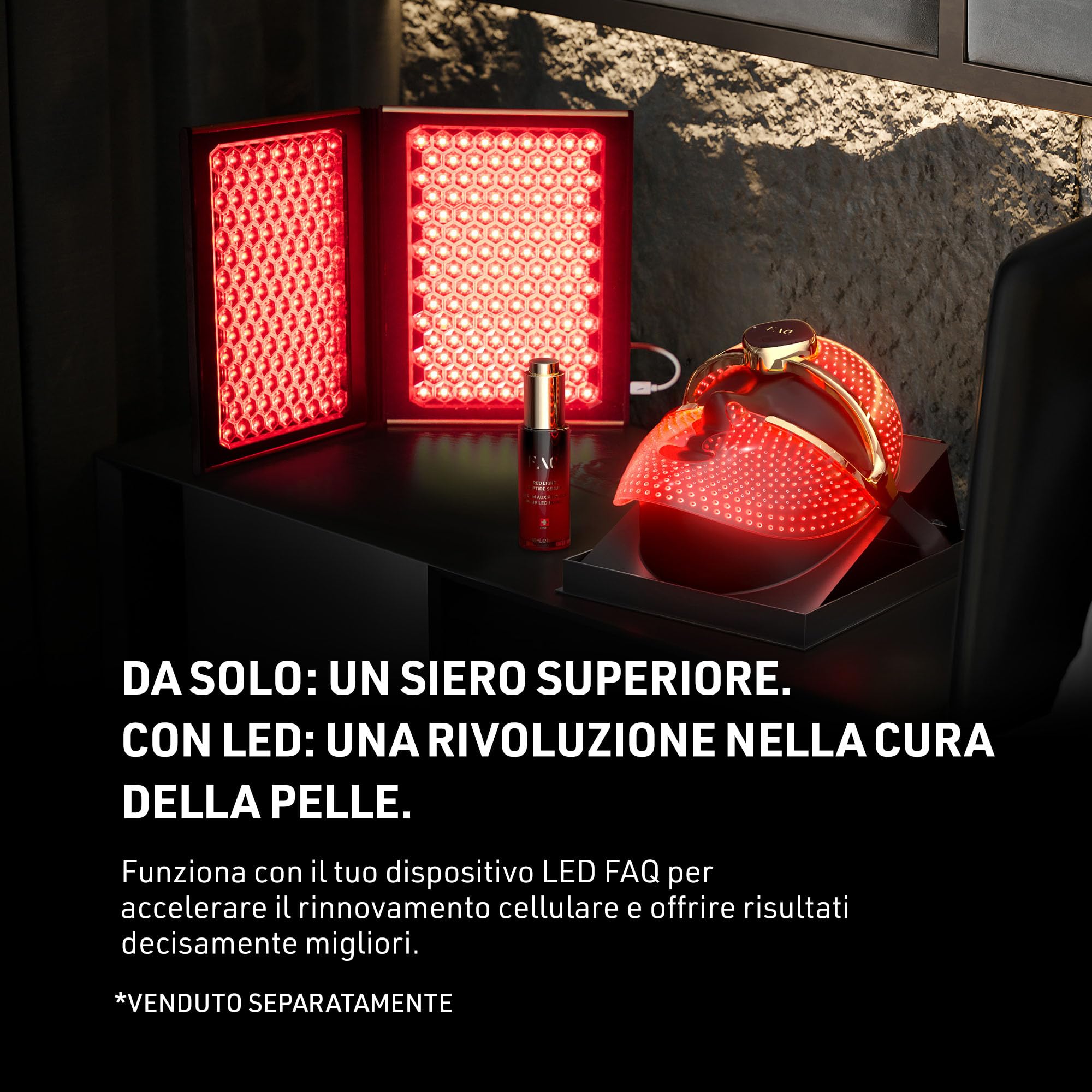 FAQ Siero Peptidico Luce Rossa 30 Ml - Siero Viso Idratante LED | Siero Peptidico, Acido Ialuronico, Siero Viso, Skincare LED, Giglio Di Mare, Tutti I Tipi Di Pelle, Vegano, Senza Profumo