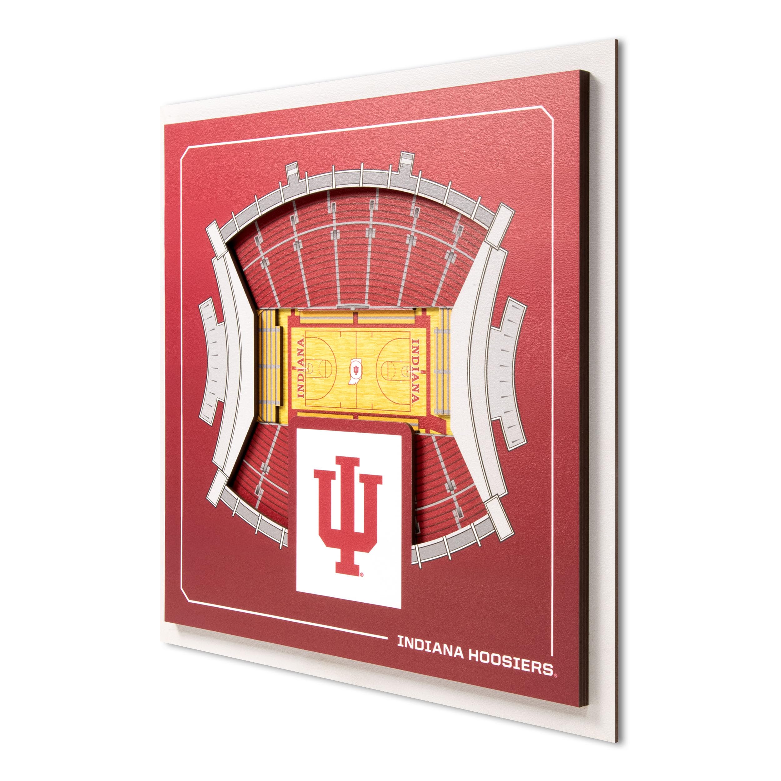 YouTheFan Officially-licensed NCAA Stadium Series 3D Wall Art - multi-layer team stadium replica, detailed sports fan gift, indoor decor