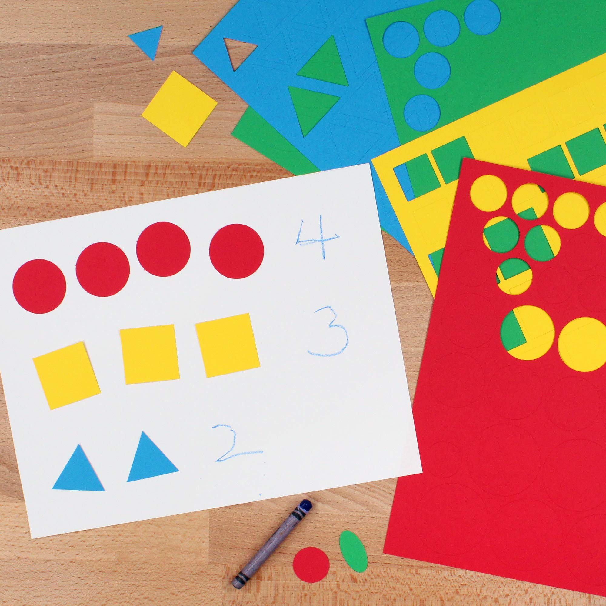 Snapklik.com : Basic Shapes Circles, Triangles, Squares, Ovals, US Made ...
