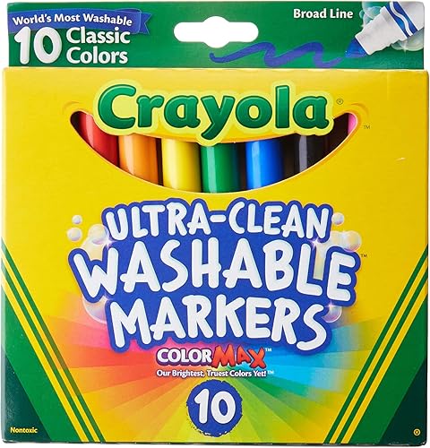 Crayola Ultraclean Broadline Classic Washable Markers 2-Pack