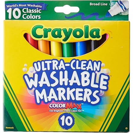 Crayola Ultraclean Broadline Classic Washable Markers (2-Pack)