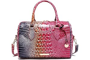 Arcadia Top-Handle Crocodile Leather Crossbody Handbags for Women