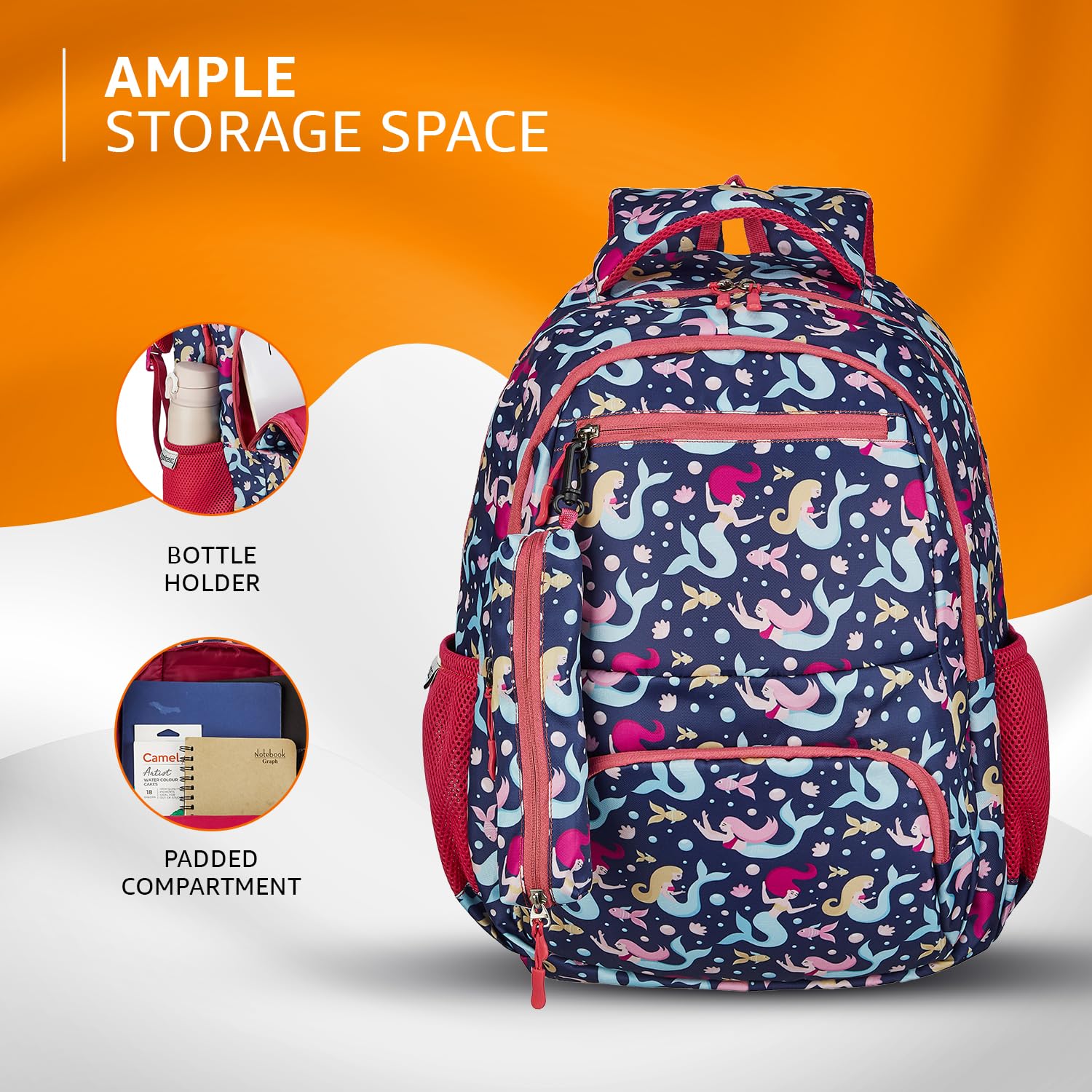 Diwali Sale Amazon Basics 26 L School Backpack For Boys &Amp; Girls | 4 Compartments With Durable Zippers And Back Padding | For School, Travel And Outdoors | 32 L X 17 W X 46 H Cm,Multicolor 2 Diwali Sale Amazon Basics 26 L School Backpack For Boys &Amp; Girls | 4 Compartments With Durable Zippers And Back Padding | For School, Travel And Outdoors | 32 L X 17 W X 46 H Cm,Multicolor