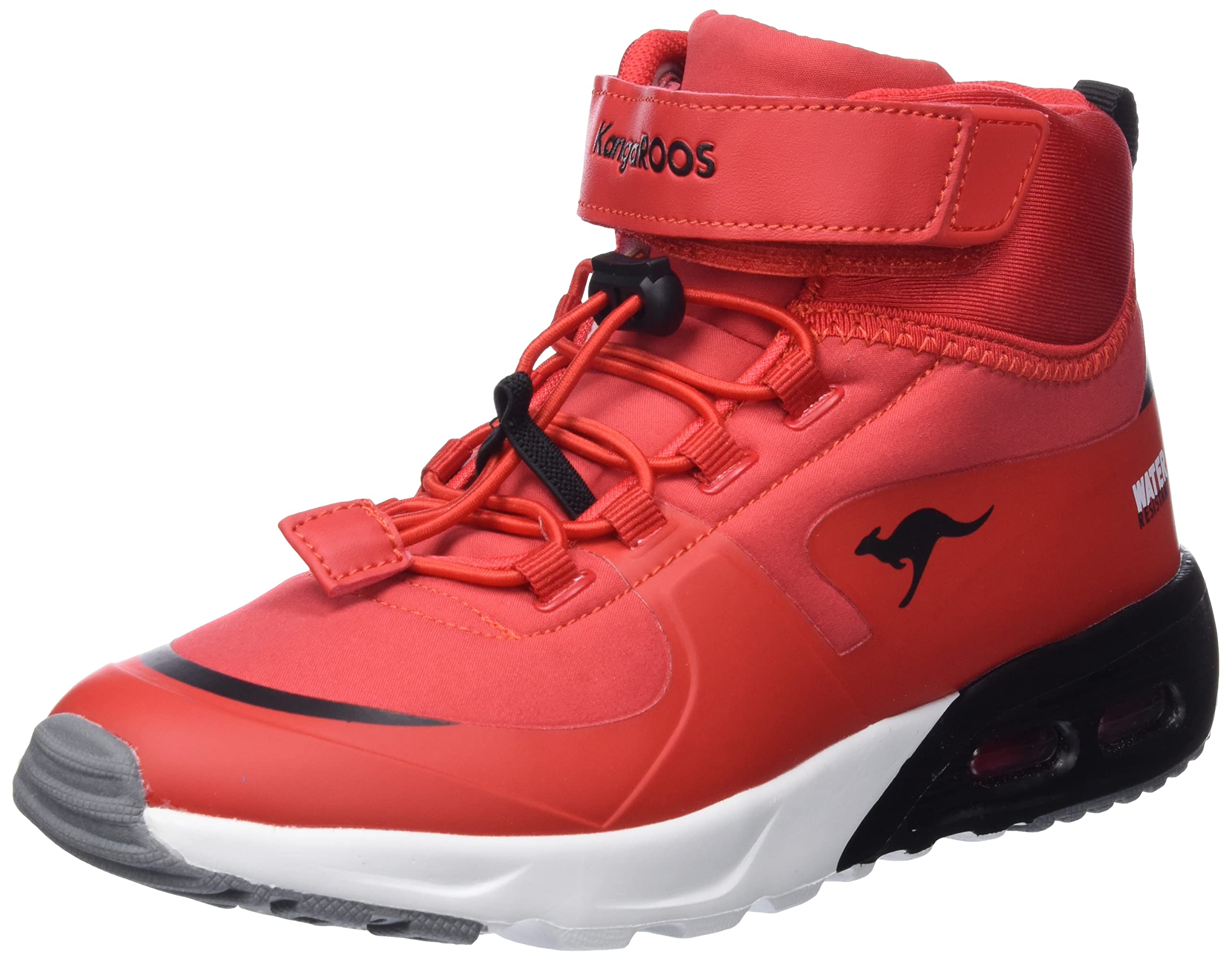 KangaROOS Unisex Kinder Kx-hydro Sneaker, Fiery Red Jet Black, 34 EU