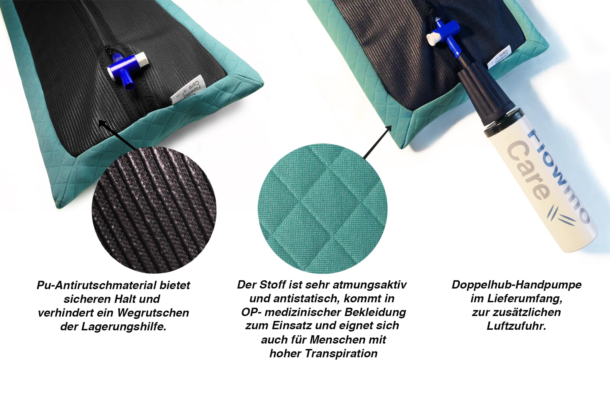 Lagerungshilfe. Lagerungskissen. 30° Lagerung. Dynamisch. Dekubitus Prophylaxe. Medizinprodukt Klasse 1