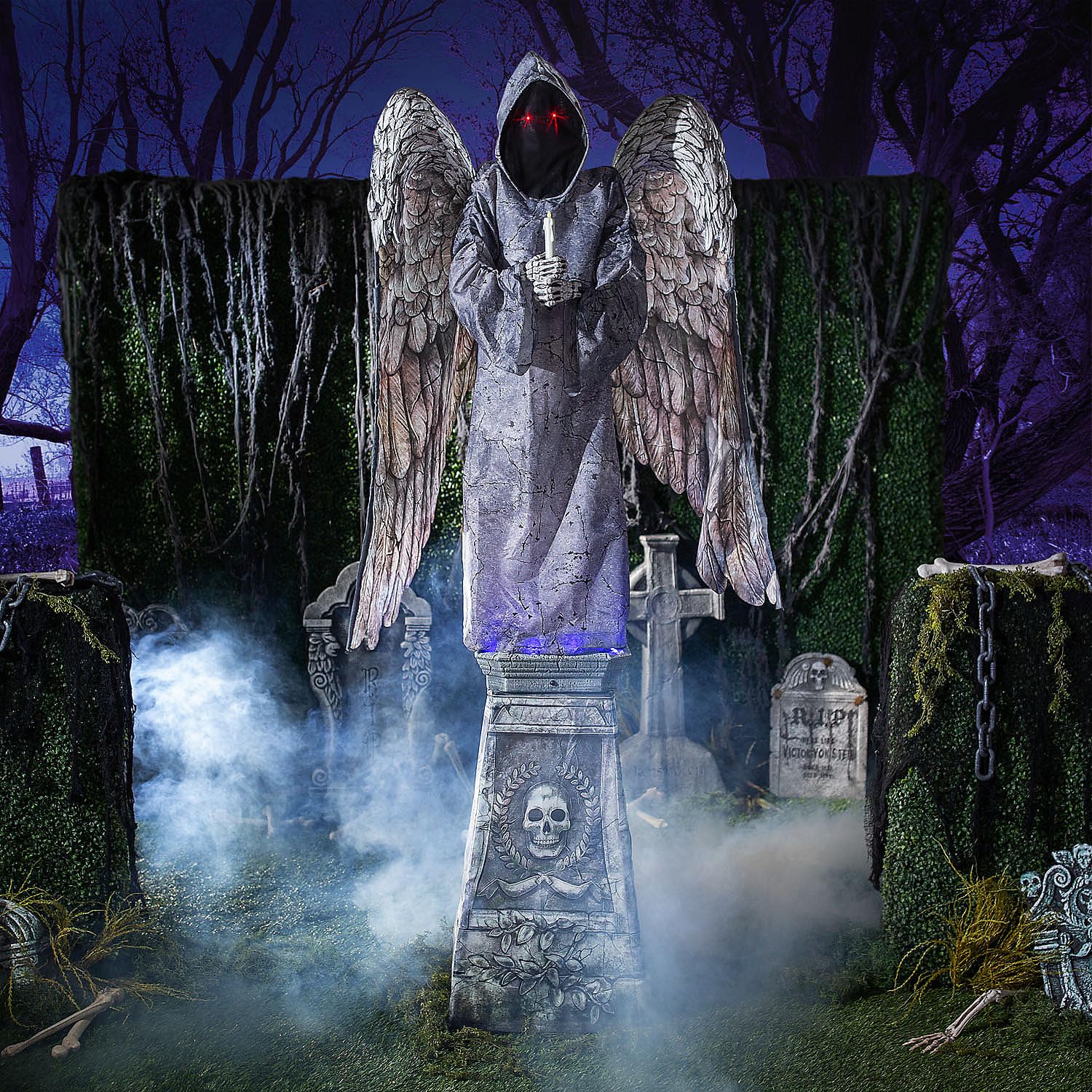 Amazon.com: Seasonal Visions Cemetery Angel Animated Halloween