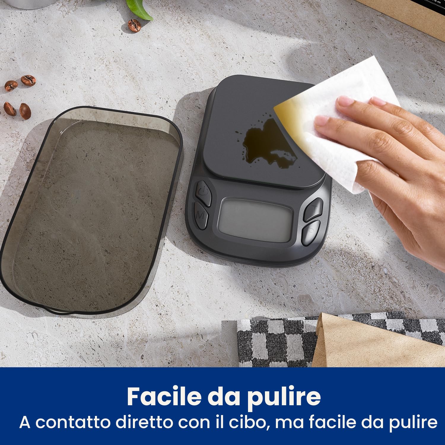 1000 g/0,01 g bilancia di precisione per monete e oro, bilancia digitale multifunzione mini con calibrazione e funzione di tara, 7 unità di misura, bilancia per grammi, bilancia per oro