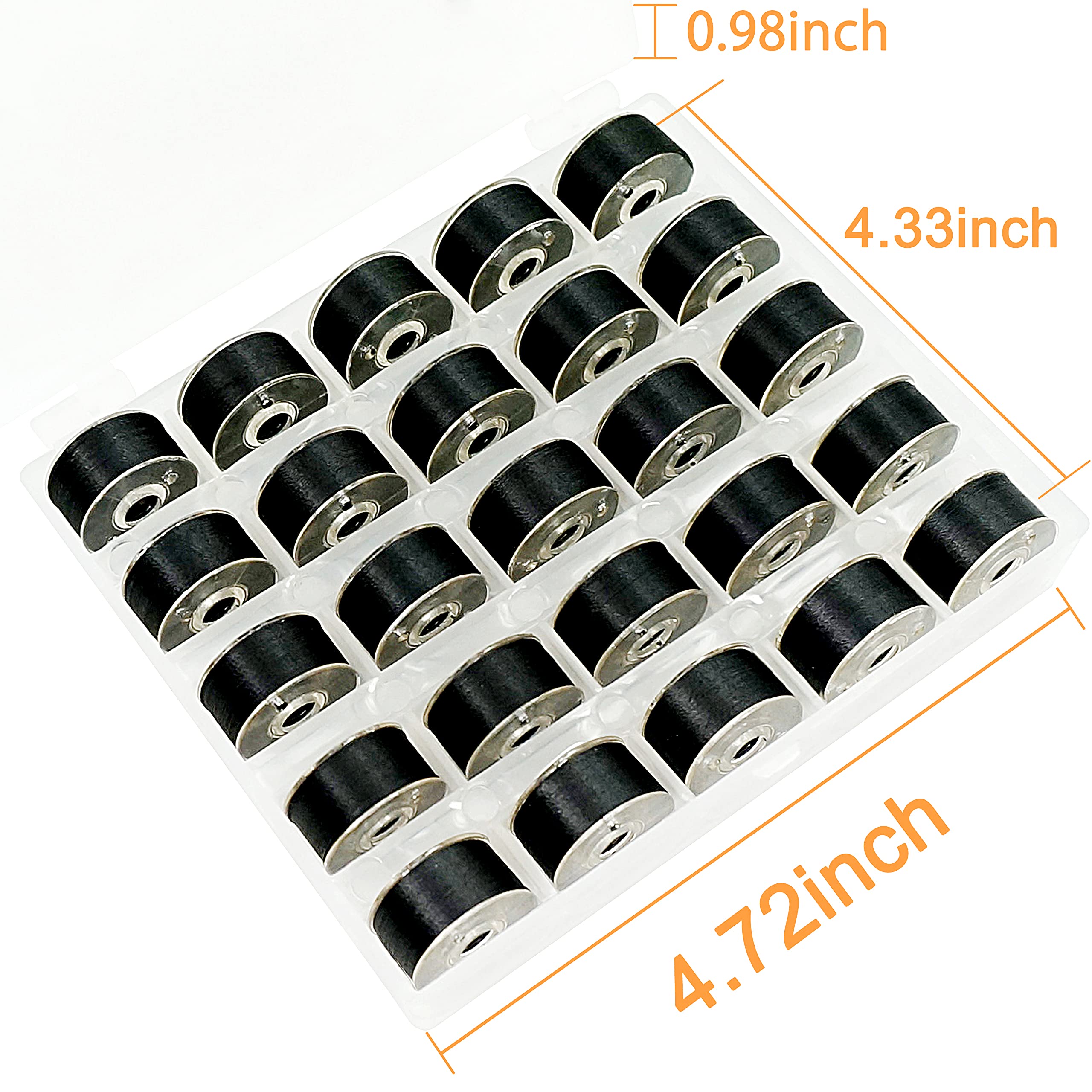 Amazon.co.jp: New brothread 25本入り ブラック 70D/2 (#60) ミシン用