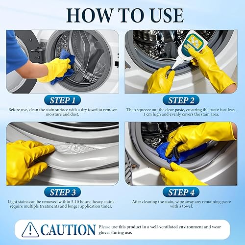 Miniatura 4 de Gel limpiador de manchas para el hogar, gel removedor de manchas, gel de limpieza profunda para huecos de azulejos, lavadora, tiras de refrigerador,