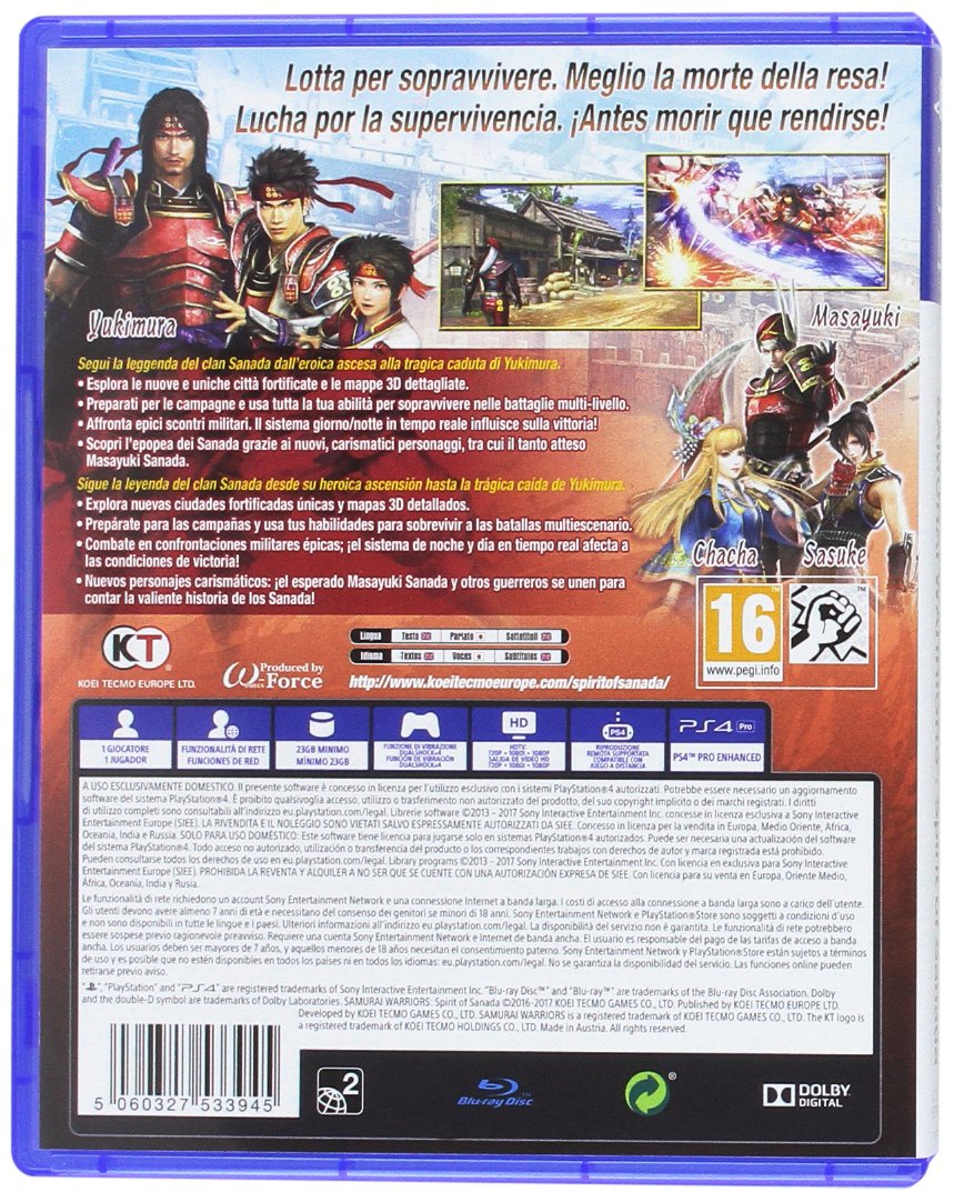 Samurai Warriors - Spirit of Sanada - PlayStation 4