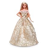 バービー(Barbie) ホリデーバービー ブロンド シグネチャー BLACK きせかえ人形・ハウス ままごと・ごっこ遊び 6歳から ゴールド JBH95