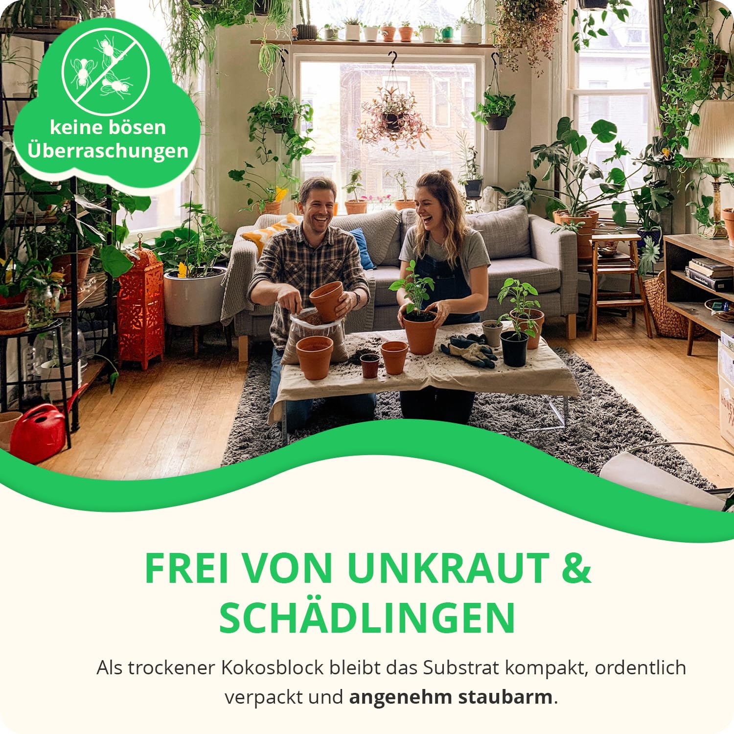 30x650g hochwertige Kokoserde für Pflanzen & Blumen | Block quillt zu 9L Pflanzenerde, torffreies Kokossubstrat, 100% natürliche Kokosfaser Erde mit pH 5,5–6,8