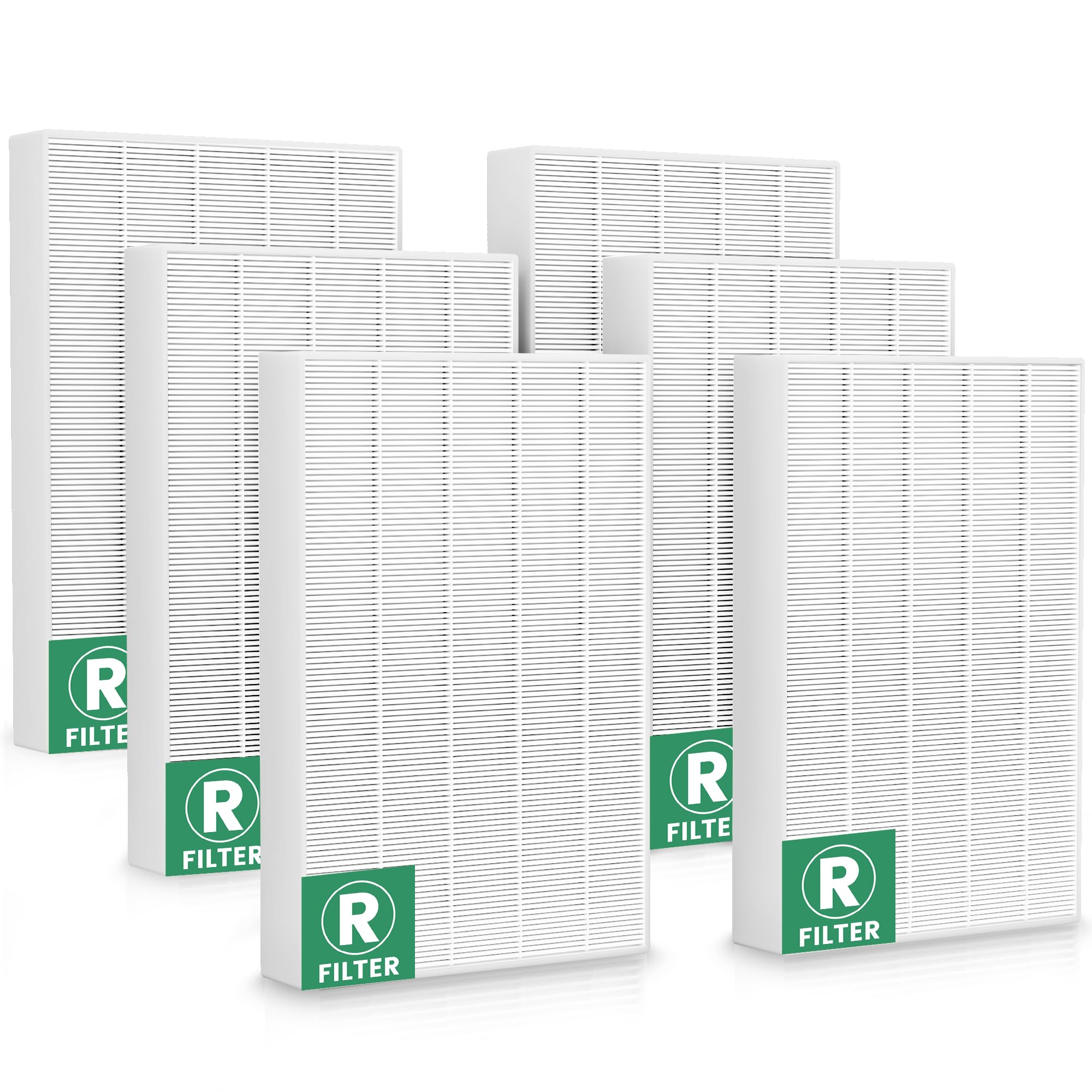6 Stück HPA300 Ersatzfilter R kompatibel mit Honeywell HPA300, HPA200, HPA100, HPA090 Serie und HPA5300, Filter R HRF-R3 & HRF-R2 & HRF-R1, Hepa Only