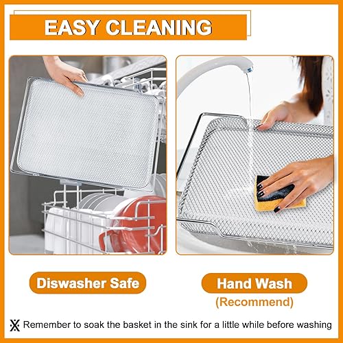 Miniatura 7 de WARDFYT Cesta de repuesto compatible con Breville Smart Oven Air Fryer Pro BOV900BSS, cesta de malla de repuesto para horno inteligente Breville