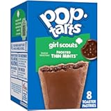 Girl Scout Toaster Pastries, Breakfast Foods, Kids Snacks, Frosted Thin Mints, 13.5oz Box (8 Pop-Tarts)