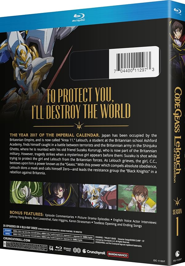 Code Geass: Lelouch Of The Rebellion - Season 01 - Blu-ray by Crunchyroll - Used condition - Image 2