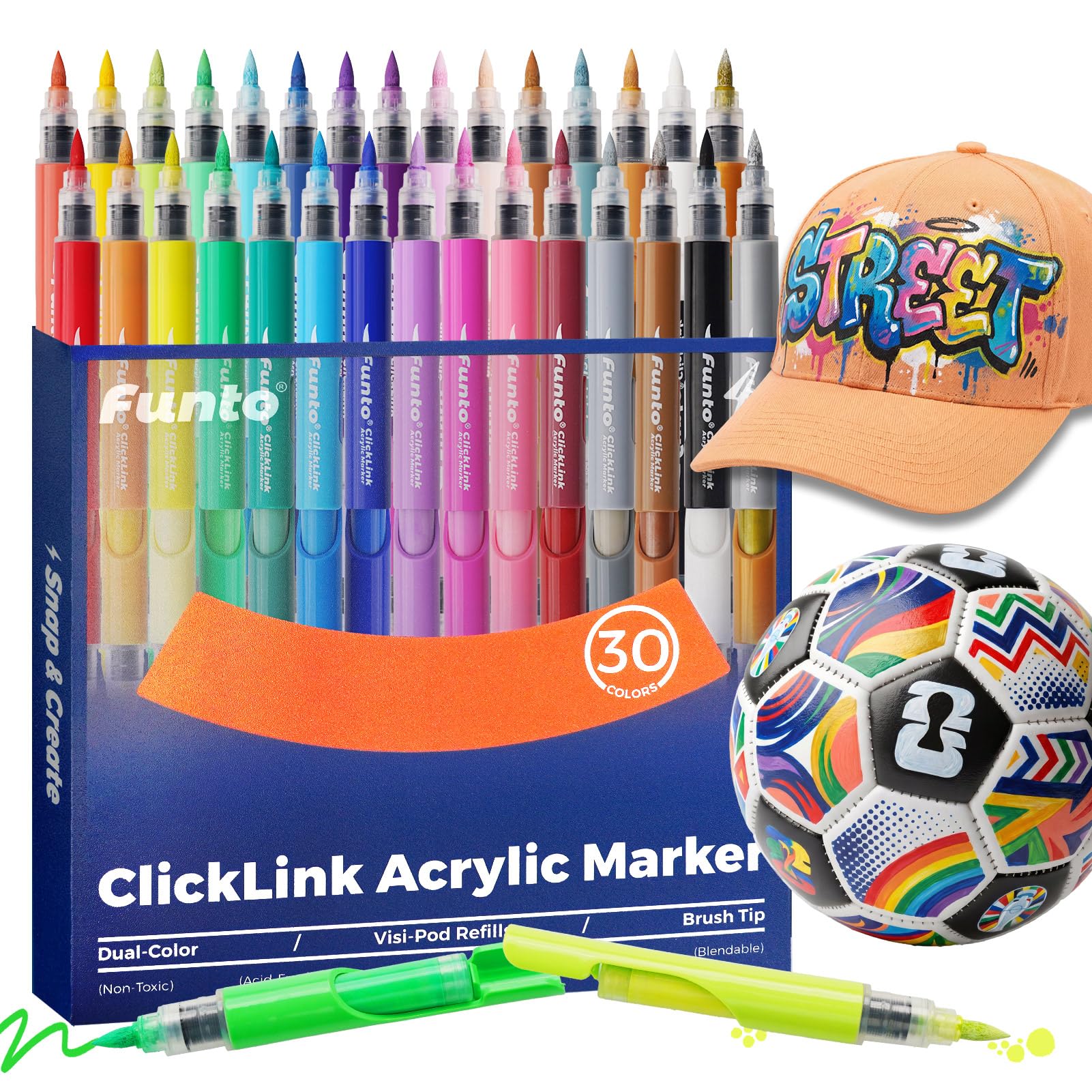 オリンパス　ペンFT Amazon.com: Funto ClickLink Refillable Acrylic Paint Markers