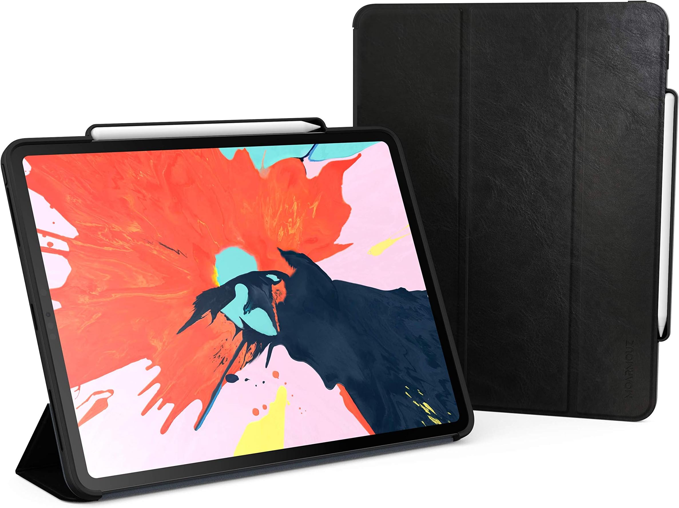 MoArmouz Folio Cover for iPad Pro (3rd Generation) | Auto Sleep/Wake Function | Supports Apple Pencil's Magnetic Attachment | Wireless Charging | Length 12.9-inch