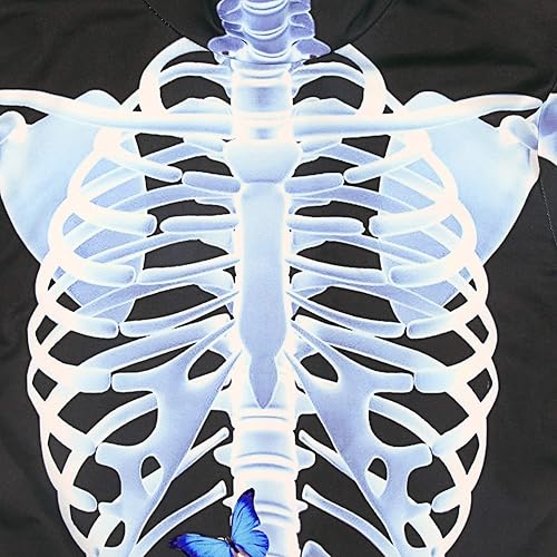 Miniatura 5 de Disfraz de Halloween para mujer, diseño de calavera con estampado 3D, diseño de calavera