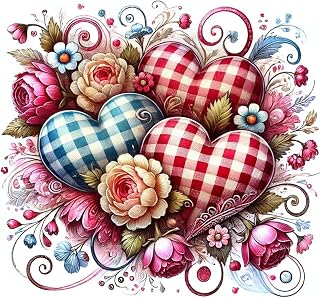 YarnMate Love Heart Diamond Painting Kits for Adults- Love Diamond Art Kits for Adults,Love 5D DIY Gem Art for Valentine's Day Home Wall Decor 14x14inch