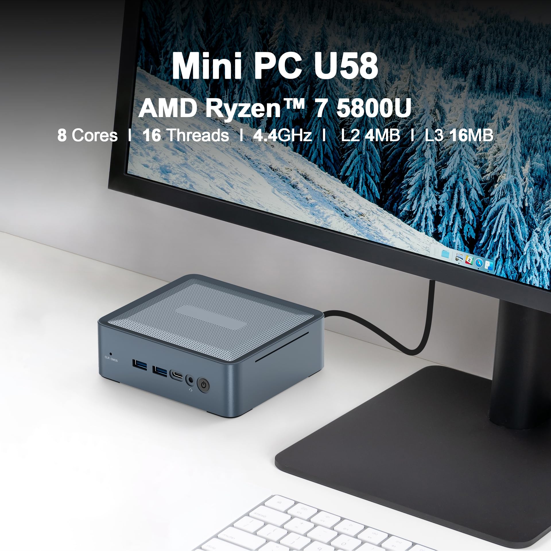 Amazon.co.jp: WzbooklミニPC Win 11 Pro AMD ryzen 7 5800u(最大4.4