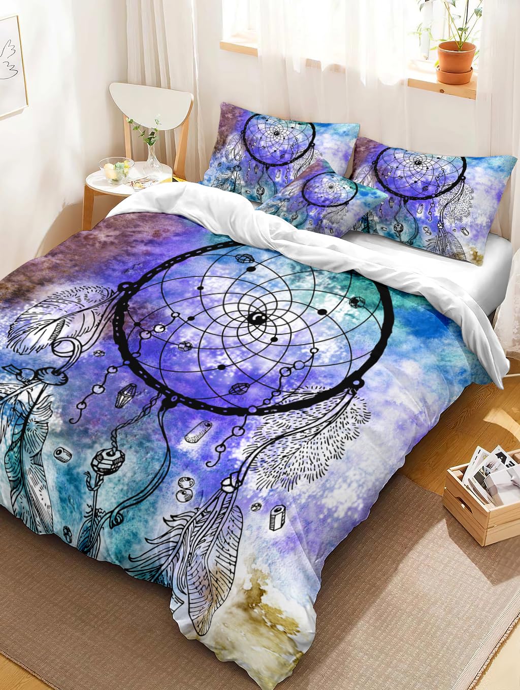 ACCHIAPPASOGNI Copripiumino Matrimoniale • 250x200 Cm + 2 Federe 50x80 Cm • Poliestere • Stampa 3D - Foto 10