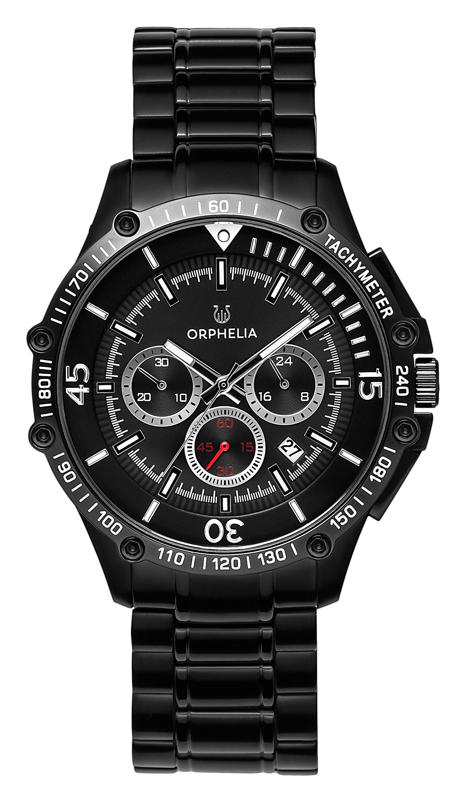 OrpheliaFrenetic Men's Chronograph Watch with Stainless Steel Strap