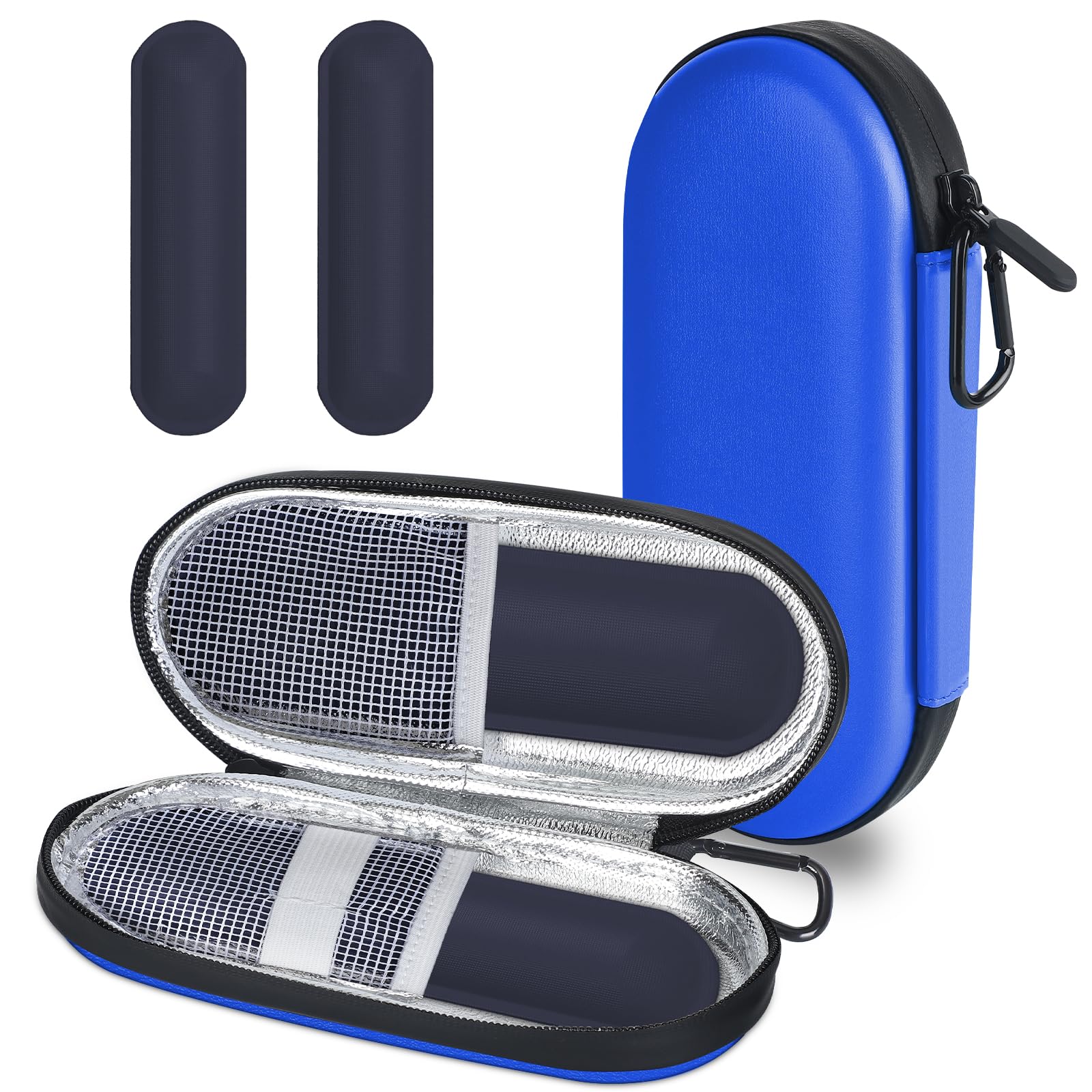 MOSLA Insulin Cooler Travel Case for Diabetic Organize Medication Insulated Cooling Bag with 2 Ice Packs for Insulin Pens and Other Diabetic Supplies