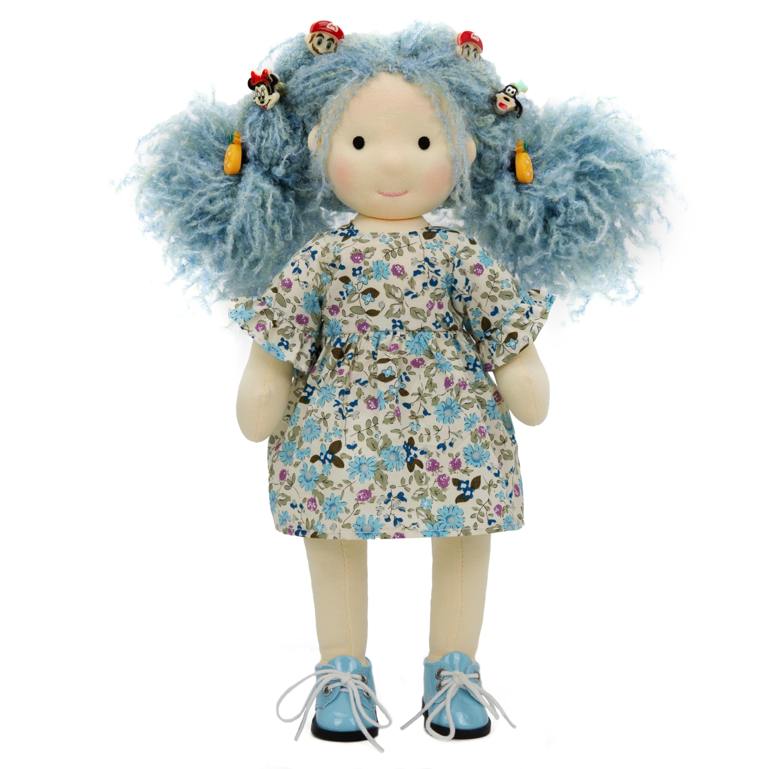 Coco 12in Handmade Waldorf Doll - Personalized Collectible Plush Toy for Kids Birthday Gift with Box