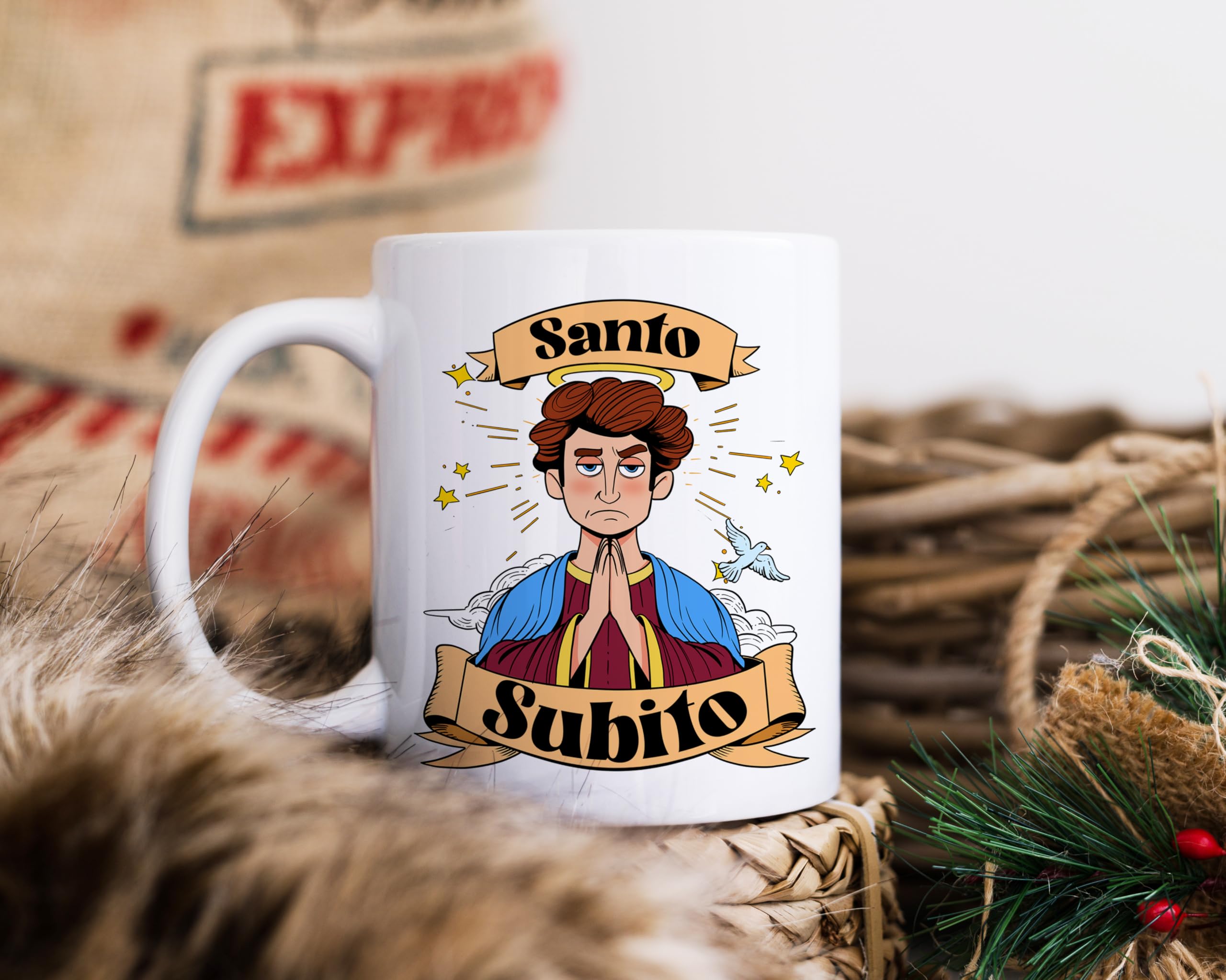 Tazza Divertente "No Vabbe… Adoro" – Mug 350 Ml In Ceramica, Regalo Per Mamma, Nonna O Amica, Lavabile In Microonde