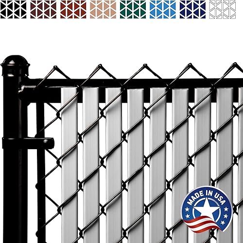 Miniatura 10 de Láminas de doble pared para insertar en vallas de reja para mayor privacidad para vallas de 3, 4, 5, 6, 7 y 8 pies de altura.