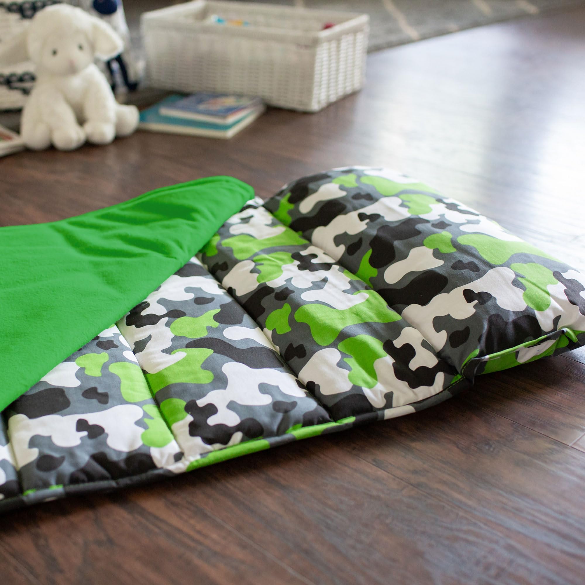 Wildkin All-In-One Moderna Nap Mat con il cuscino per il bambino ragazzi e ragazze, progettata con elastici angolo cinghie per montare un lettino standard