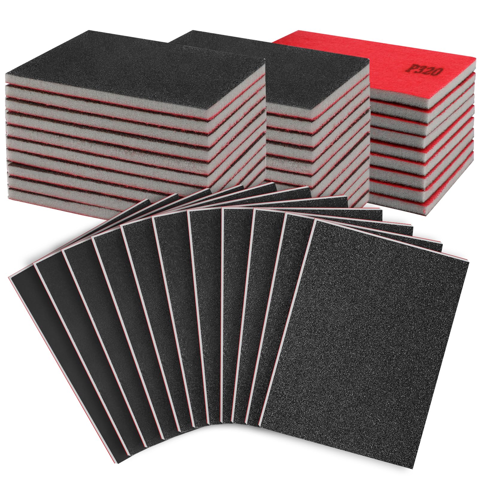 Mkobon Sanding Sponges - 27 Pcs Grit Set -12