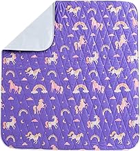 Careland Washable Underpads, Heavy Absorbency Reusable Incontinence Pads for Adults, Elderly, and Pets - Waterproof Protective Pad for Bed, Couch, Sofa, Floor (Unicorn, 34 x 36 in)