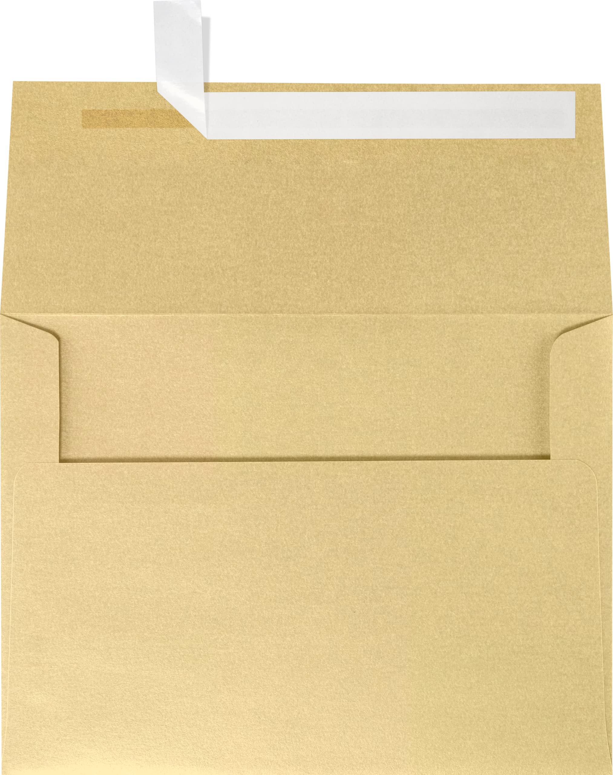 LUXPaper A6 Invitation Envelopes | Peel & Press | 4 3/4" x 6 1/2" | Blonde Metallic | 80lb. Text | 50 Qty