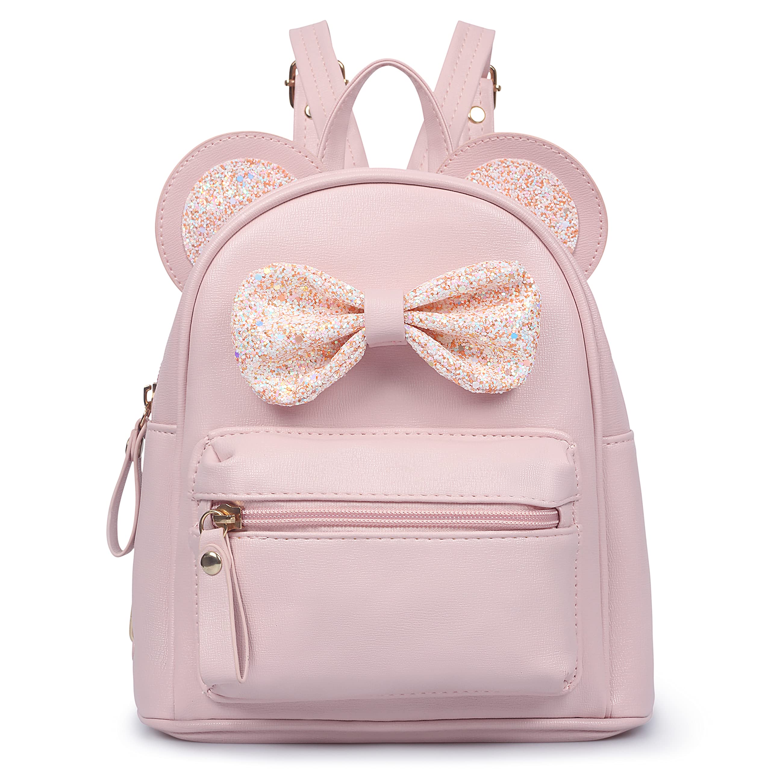 SCHUM ARSON Mini Backpack for Girls - Cute Bowknot Toddler Purse With Cartoon Mouse Ears for Teens