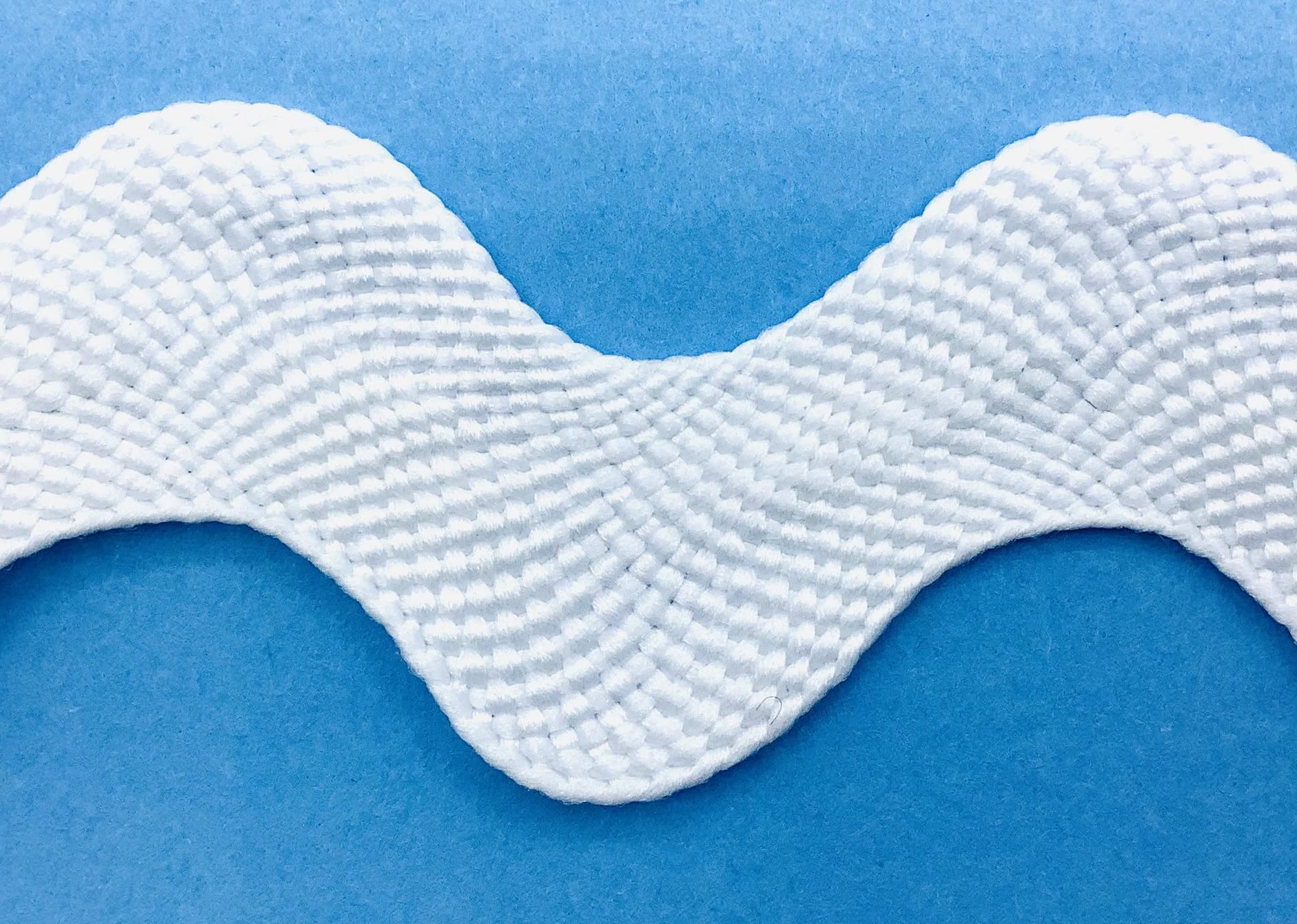 1-18 inch jumbo ric rac - 12 yards white