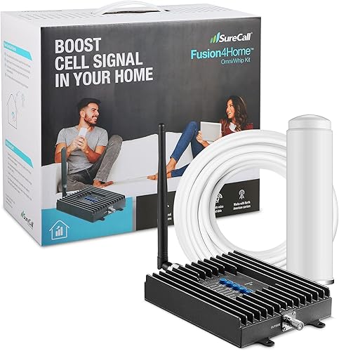 1 kit amplificador de señal de teléfono celular Surecall Fusion4Home, Antenas omnide látigo, Solid