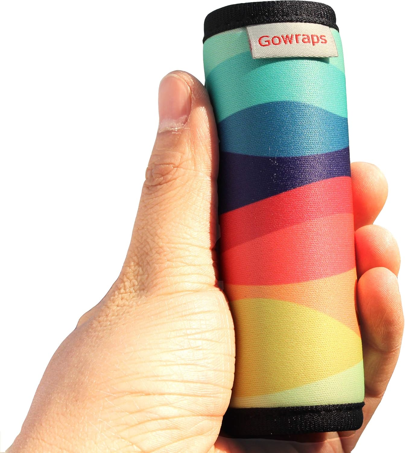 Gowraps 5 Pack Neoprene Luggage Handle Wraps for Suitcase Luggage Tags/Identifiers/Marker/Grips Travel Accessories for Flight Attendant(2.0 Version) (Rainbow) : Clothing, Shoes & Jewelry