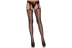 Fishnet Crotchless Sexy Faux Lace Stockings