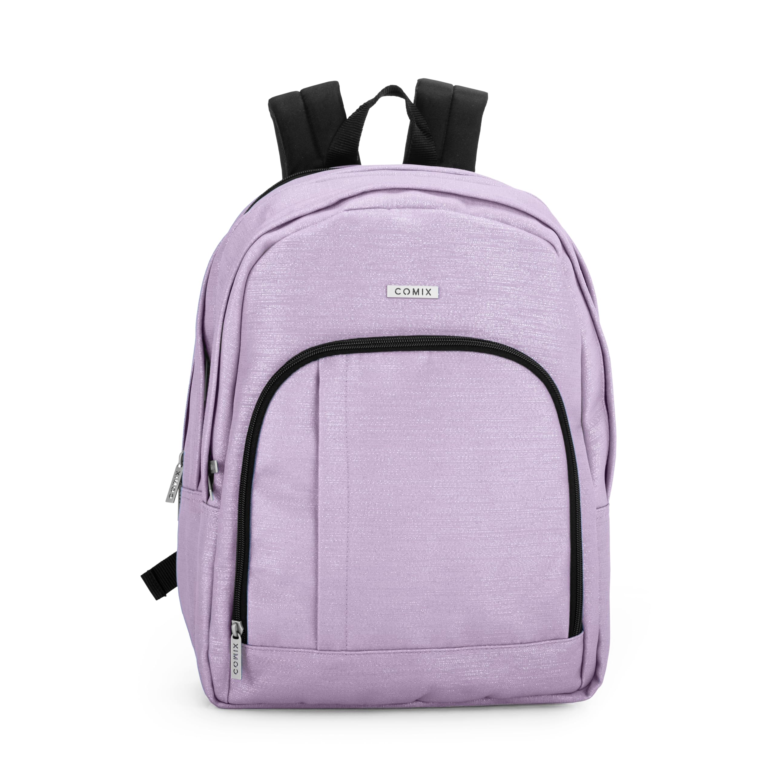 COMIX Lurex School Backpack for Children and Teenagers, with Large Compartments, Front Pocket, Zip Closure and Adjustable Shoulder Straps, 32 x 43 x 23 cm, 31 L