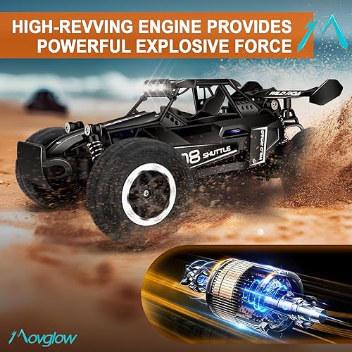 Miniatura 5 de Coche de control remoto, autos RC 116 2WD con luces LED, camiones RC para edades de 4 a 12 años y adultos, control remoto de 2.4 GHz, sin demora,