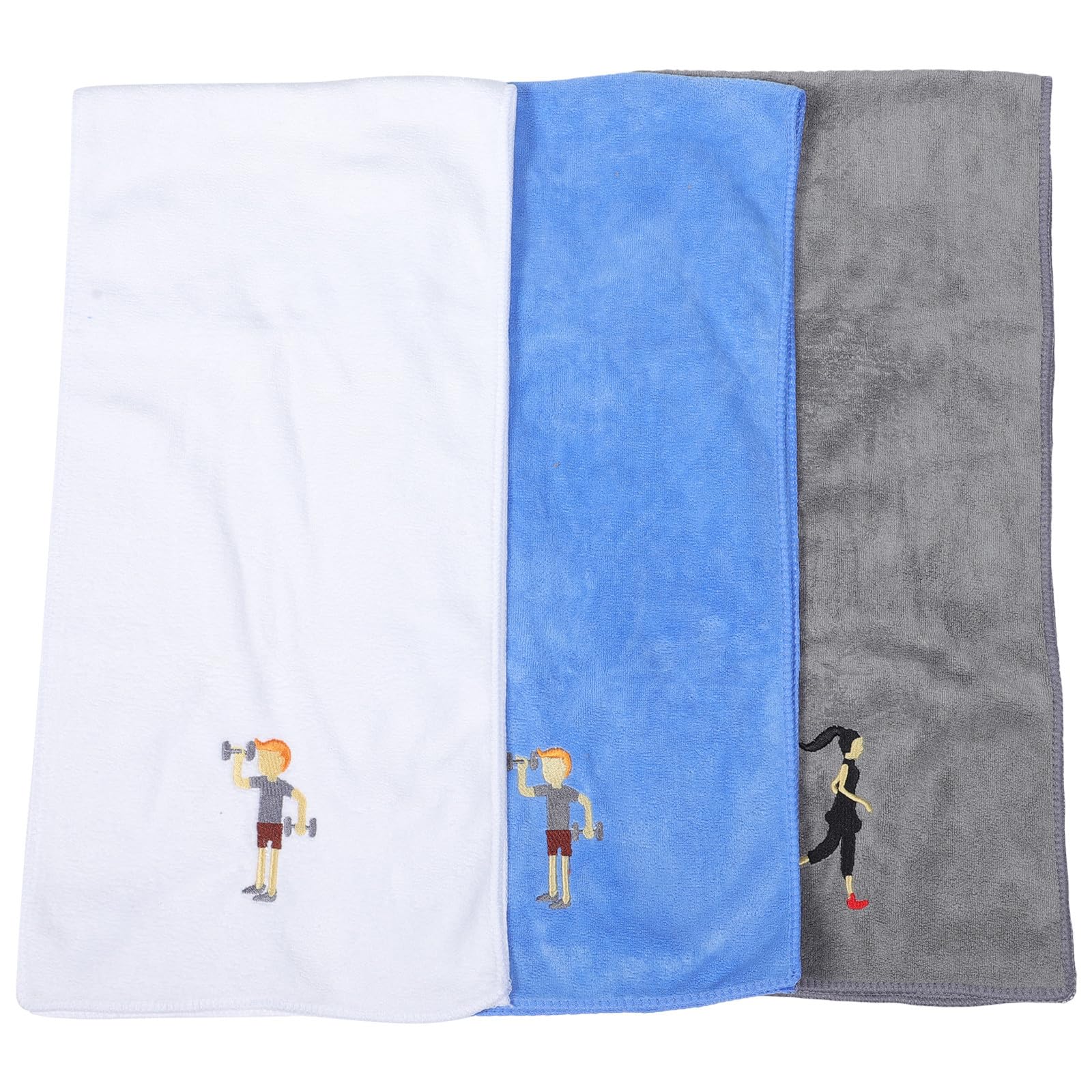 Serviette de gym homme Mipcase lot de 3 microfibres absorbantes pour entraînement