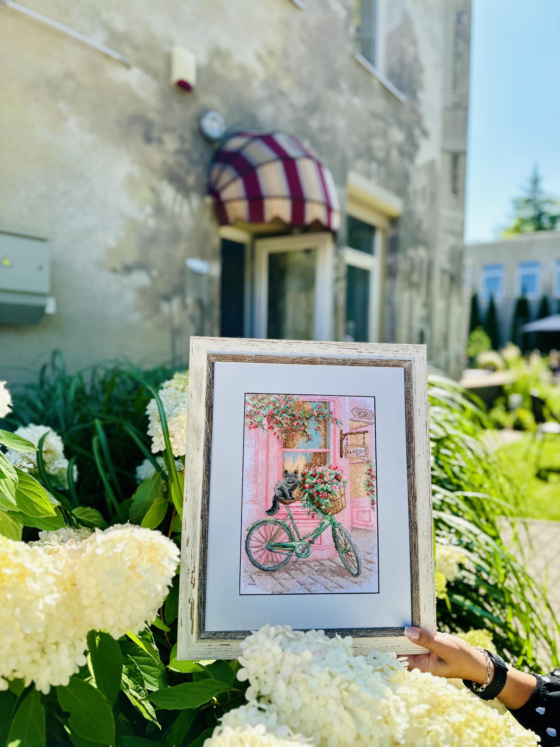 RIOLIS - Viaggio in fiore 2246, Punto croce 21x30cm, Punto croce kit da ricamare, Disegni da ricamare, Embroidery kit, Set punto croce, Kit ricamo punto croce