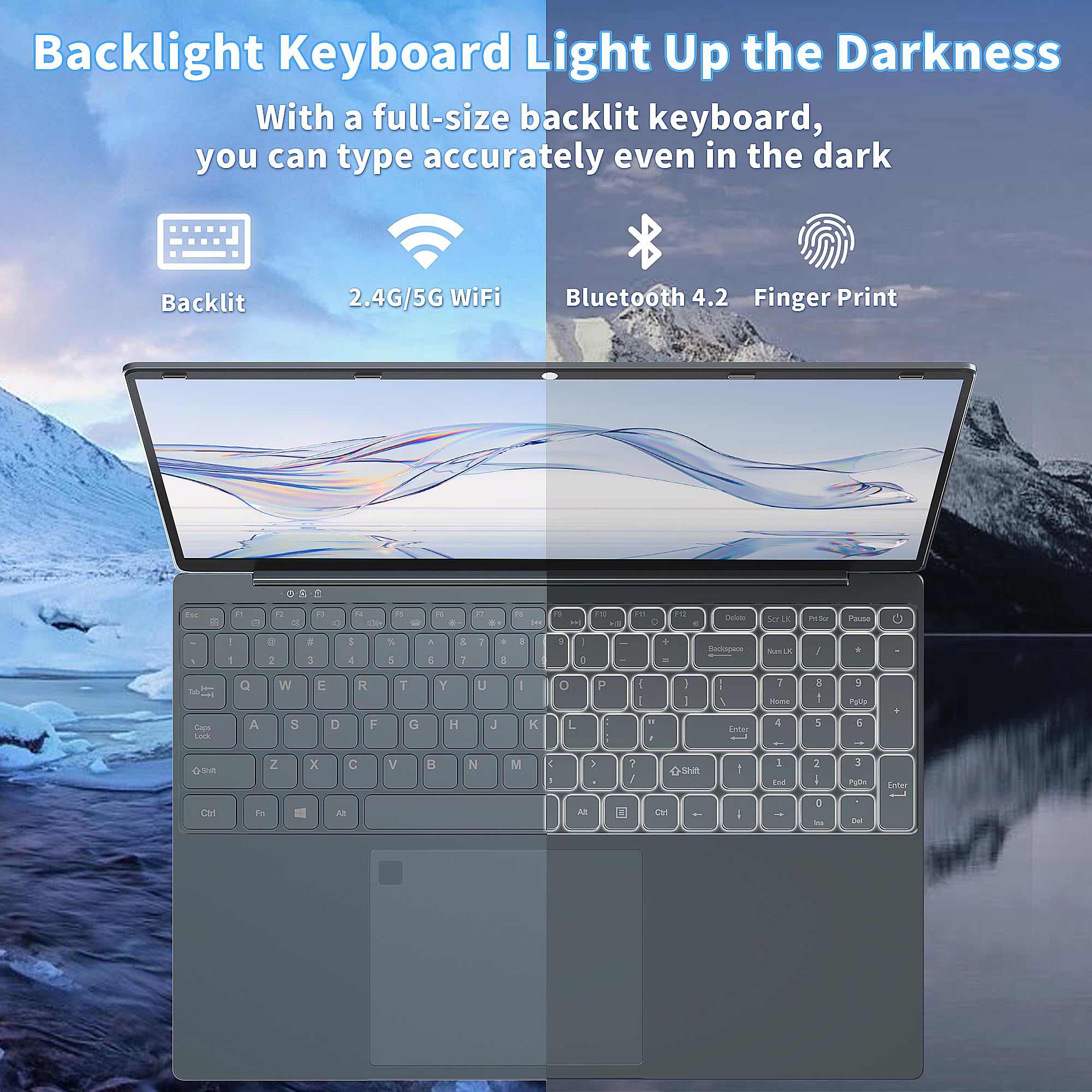 Win 11/MS Office 2019】 16 inch Laptop Alder Lake N95 CPU (up to