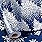 MAYPLUSS Blue Christmas Wrapping Paper Roll, Tree Wrapping Paper, Luxury Navy Blue Shiny Christmas Tree and Snowflakes Gift Wrap for Holiday Gift Packaging, Festive Decoration (17 Inch X 16.5 Feet)