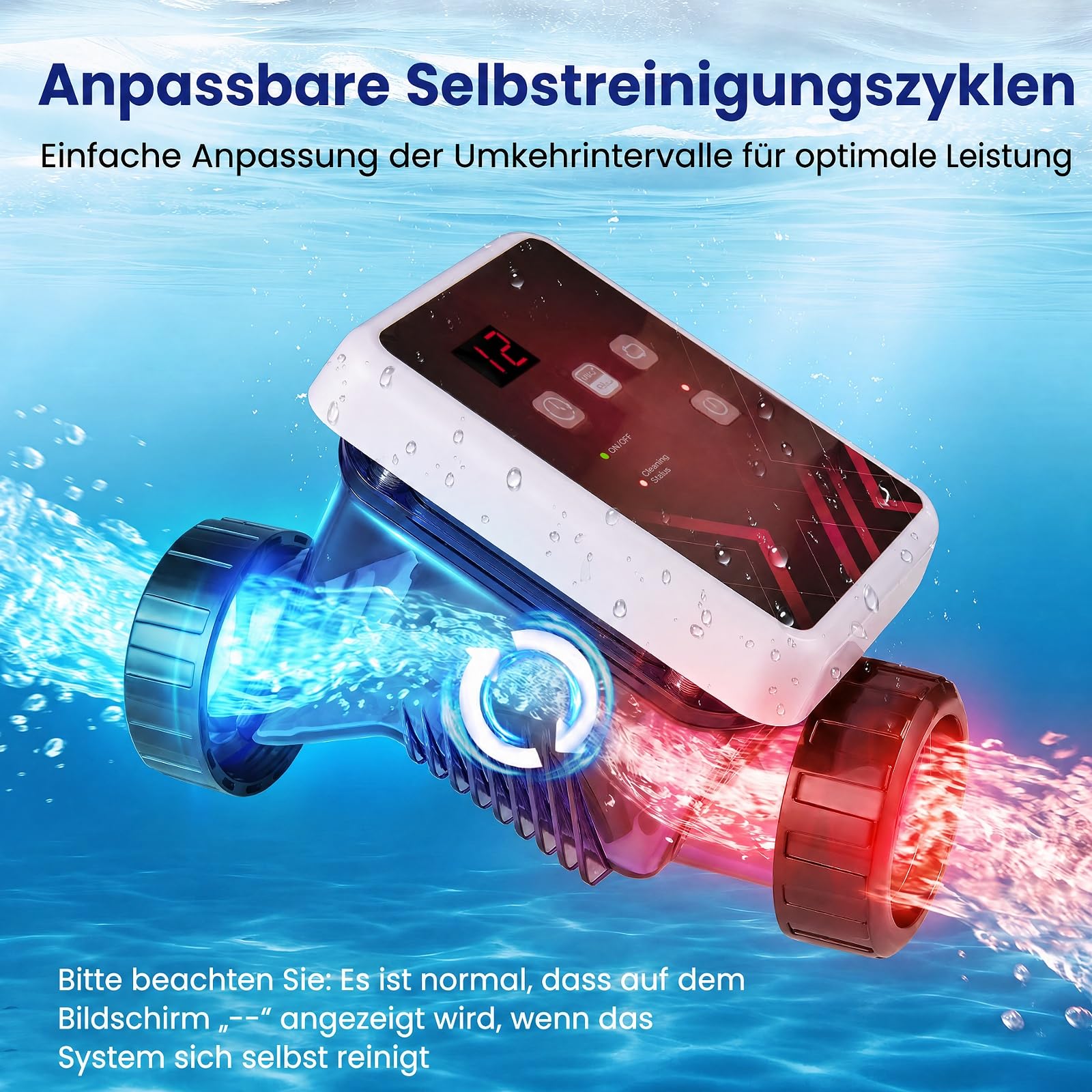 COSTWAY Basen chlorator soli z elektrolizą słonej wody i samooczyszczaniem