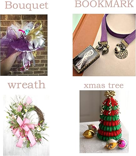 Miniatura 3 de Mingpei - Cinta de raso doble cara (38", 50 yardas), color verde